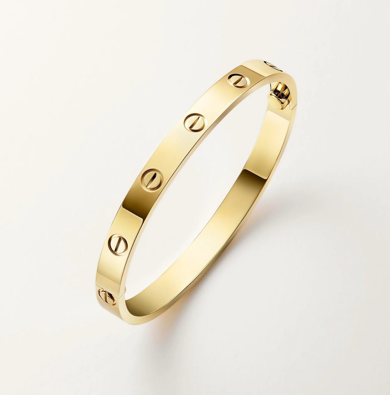 18K Gold Plated Love Screw Bangle