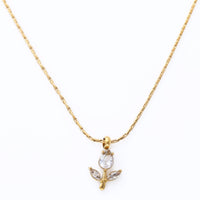 18K Gold Plated Rose Necklace