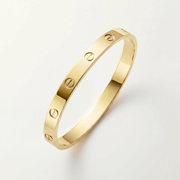 18K Gold Plated Love Screw Bangle