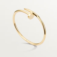 18K gold plated nail bangle gold with stones stainless steel Kuwait Jewelique