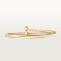18K gold plated nail bangle silver with stones Kuwait Jewelique