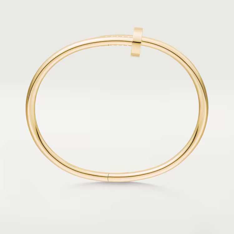 18K gold plated nail bangle worn wrist Kuwait Jewelique