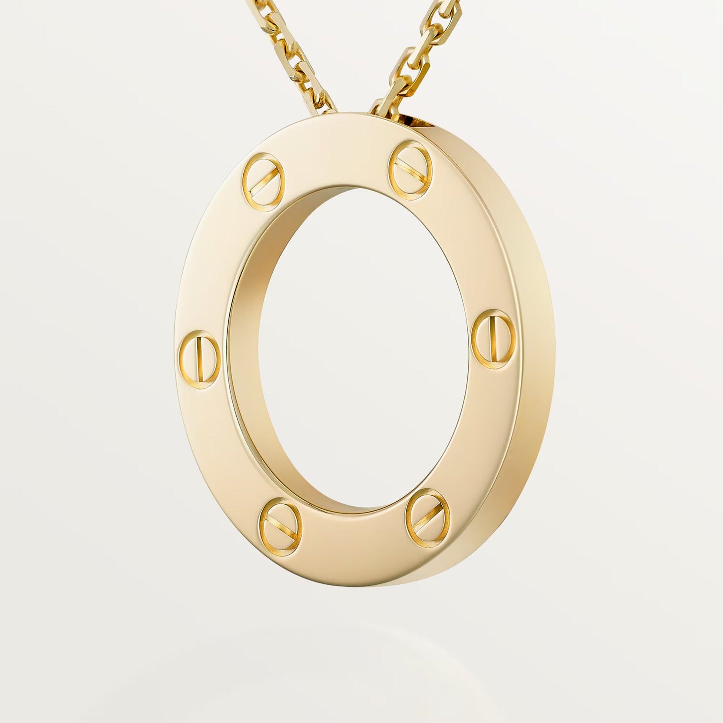 18K gold plated screw necklace gold stainless steel Kuwait Jewelique