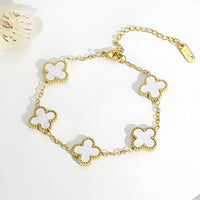 18K gold plated VC bracelet white variant Kuwait Jewelique
