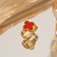 18K gold plated VC ring green variant Kuwait Jewelique