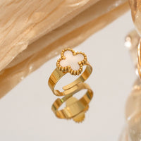 18K gold plated VC ring white variant Kuwait Jewelique