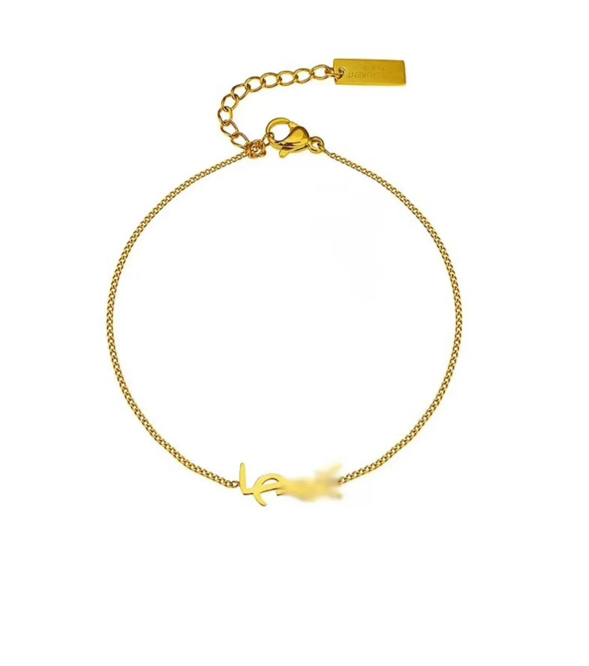 18K gold plated YSL bracelet gold adjustable stainless steel Kuwait Jewelique