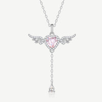 Platinum Plated Angel Necklace
