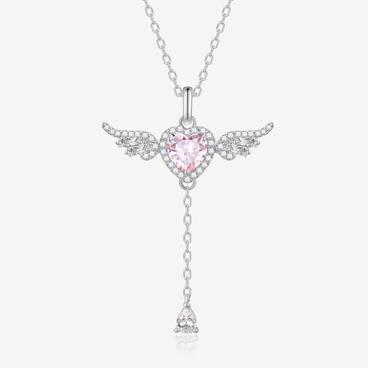 Platinum Plated Angel Necklace