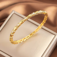 18K Gold Plated S Bangle