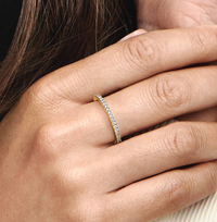 18K Gold Plated Tennis Ring
