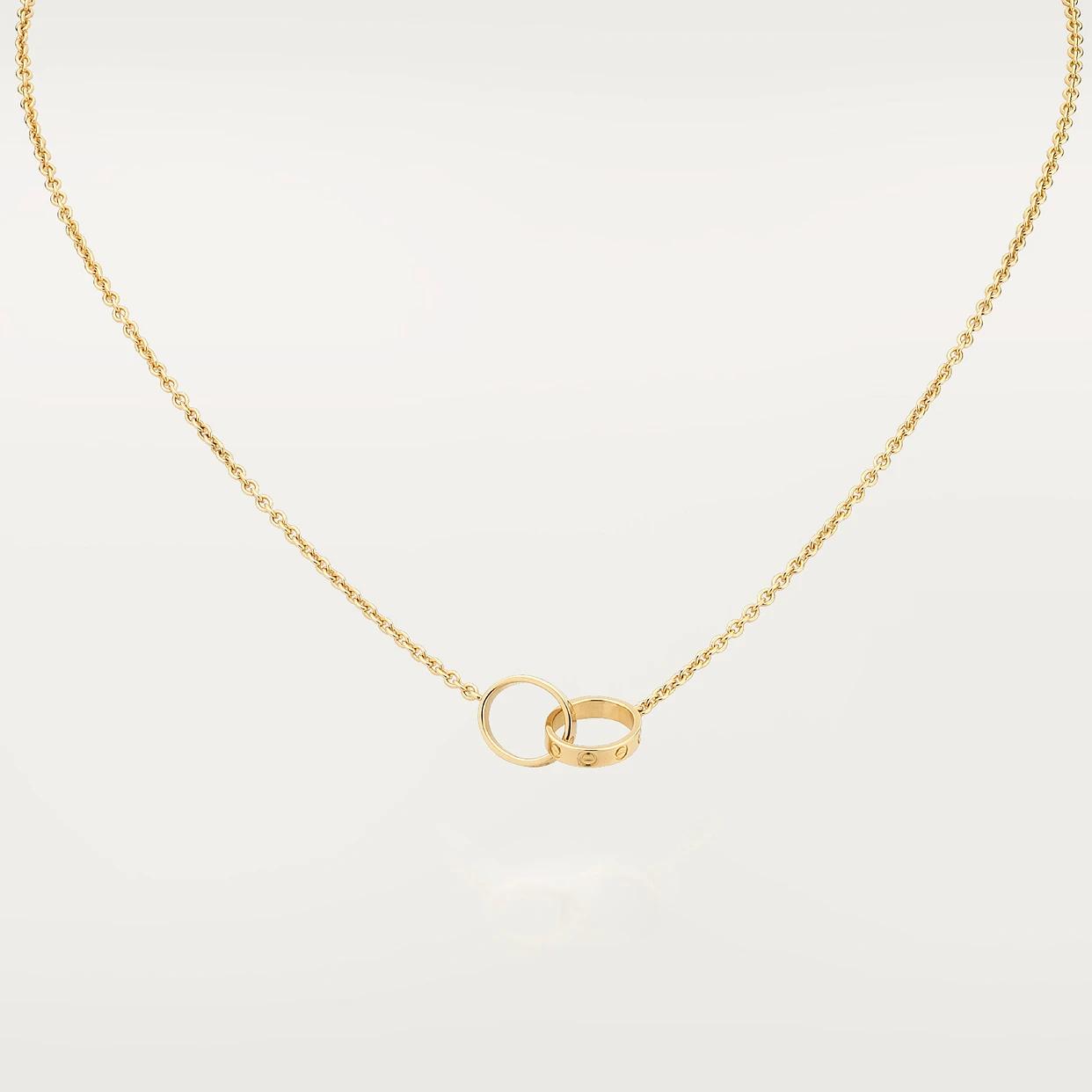 18K Gold Plated Screw Rings Necklace