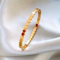 18K Gold Plated Bee Bangle