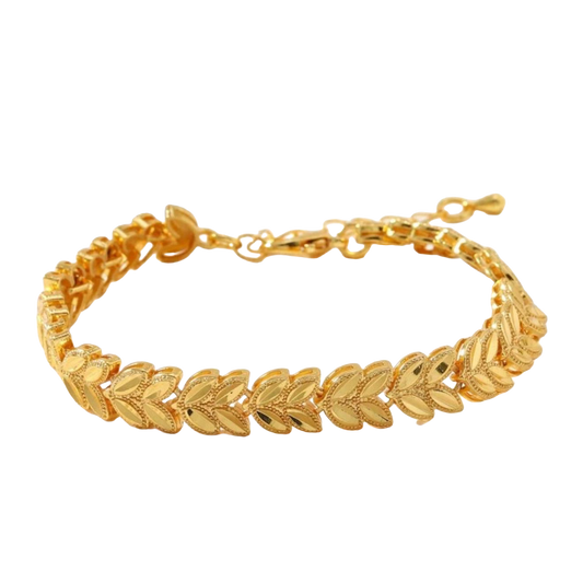 18K gold plated Leaves Bracelet