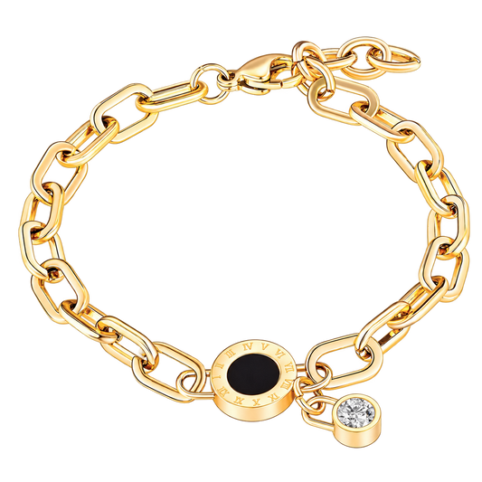 18K gold plated Romanian Watch Bracelet